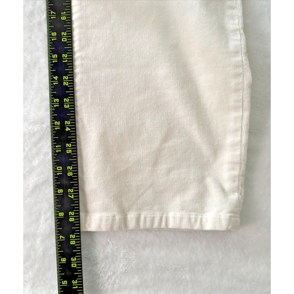 LRL Lauren Jeans Co Corduroy Pants Womens Size 10‎ Ivory Cream Classic Straight - Picture 14 of 16